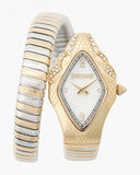 Buy Shop Just Cavalli Ferocious Mother of Pearl White Dial Two Tone Steel Strap Watch for Women - JC1L306M0065 USA Online