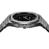 Buy Shop D1 Milano Ultra Thin Aventurine Black Dial Silver Steel Strap Watch for Men - D1-UTBJ29 USA Online
