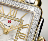 Buy Shop Michele Deco Silver Dial Two Tone Steel Strap Watch For Women - MWW06V000023 USA Online