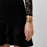 Buy Shop Just Cavalli Glam Evo 5 Red Dial Gold Steel Strap Watch for Women - JC1L228M0045 USA Online