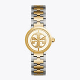 Buy Shop Tory Burch Reva Gold Dial Two Tone Steel Strap Watch for Women - TBW4016 USA Online
