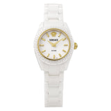 Buy Shop Versace DV One Mini White Dial White Ceramic Dial Watch for Women - VE9F00224 USA Online