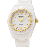 Buy Shop Versace DV One Mini White Dial White Ceramic Dial Watch for Women - VE9F00224 USA Online