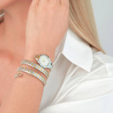 Buy Shop Just Cavalli After Party Silver Dial Two Tone Steel Strap Watch for Women - JC1L269M0065 USA Online