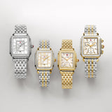 Buy Shop Michele Deco Silver Dial Two Tone Steel Strap Watch For Women - MWW06V000023 USA Online