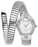 Buy Shop Just Cavalli Ornato Snake Silver Dial Silver Steel Strap Watch for Women - JC1L303M0015 USA Online