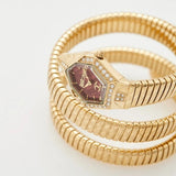 Buy Shop Just Cavalli Mesmerizing Red Dal Gold Steel Strap Watch for Women - JC1L304M0035 USA Online