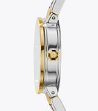 Buy Shop Tory Burch Reva Gold Dial Two Tone Steel Strap Watch for Women - TBW4016 USA Online