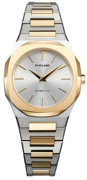 Buy Shop D1 Milano Ultra Thin Silver Dial Two Tone Steel Strap Watch for Women - D1-UTBL34 USA Online