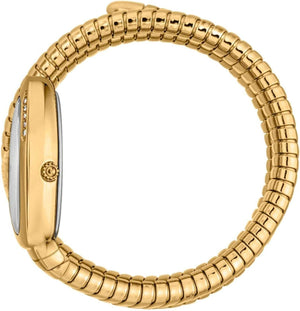 Buy Shop Just Cavalli Vezzoso White Dial Gold Steel Strap Watch for Women - JC1L230M0035 USA Online