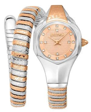 Buy Shop Just Cavalli Amalfi Rose Gold Dial Two Tone Steel Strap Watch for Women - JC1L270M0065 USA Online
