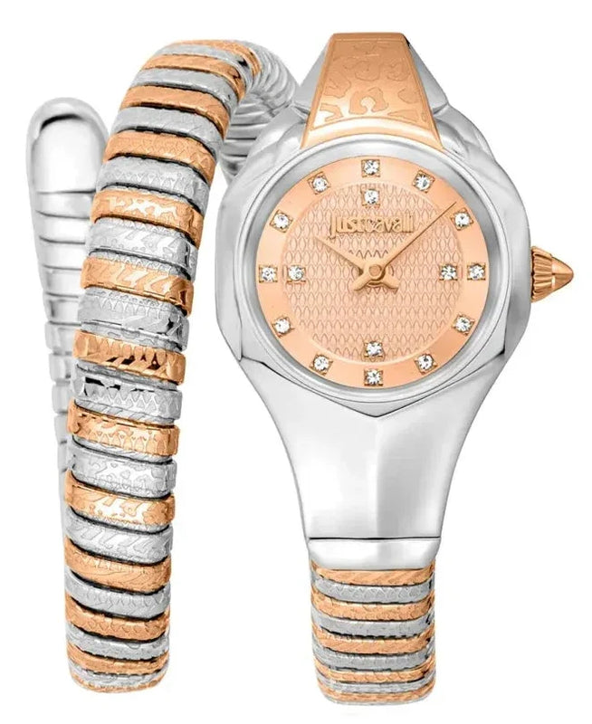 Buy Shop Just Cavalli Amalfi Rose Gold Dial Two Tone Steel Strap Watch for Women - JC1L270M0065 USA Online