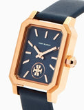 Buy Shop Tory Burch Robinson Quartz Blue Dial Blue Leather Strap Watch for Women - TBW1511 USA Online