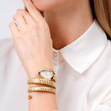 Buy Shop Just Cavalli Taglio White Dial Gold Steel Strap Watch for Women - JC1L226M0025 USA Online