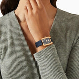 Buy Shop Tory Burch Robinson Quartz Blue Dial Blue Leather Strap Watch for Women - TBW1511 USA Online