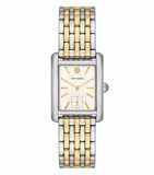Buy Shop Tory Burch Eleanor White Dial Two Tone Steel Strap Watch for Women - TBW1070 USA Online