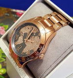Buy Shop Michael Kors Layton Rose Gold Dial Rose Gold Steel Strap Watch for Women - MK6395 USA Online