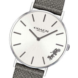 Buy Shop Coach Perry White Dial Grey Leather Strap Watch for Women - 14503155 USA Online
