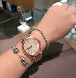 Buy Shop Michael Kors Skylar Rose Gold Dial Rose Gold Steel Strap Watch for Women - MK5868 USA Online
