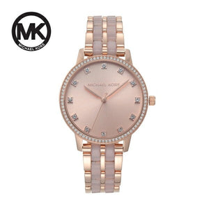 Buy Shop Michael Kors Melissa Analog Rose Gold Dial Rose Gold Steel Strap Watch For Women - MK4396 USA Online