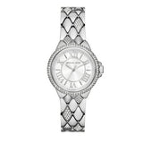 Buy Shop Michael Kors Camille Pave Crystals Silver Dial Silver Steel Strap Watch for Women - MK4804 USA Online