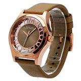 Buy Shop Marc Jacobs Henry Dinky Skeleton Beige Dial Beige Leather Strap Watch for Women - MBM1245 USA Online