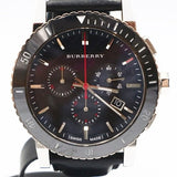 Buy Shop Burberry The City Black Dial Black Leather Strap Watch for Men - BU9382 USA Online