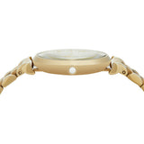Buy Shop Emporio Armani Gianni T Bar Analog Crystals Gold Dial Gold Steel Strap Watch For Women - AR11608 USA Online