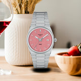 Buy Shop Tissot PRX Quartz Pink Dial Silver Steel Strap Watch for Women - T137.210.11.331.00 USA Online