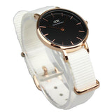 Buy Shop Daniel Wellington Classic Petite Dover Black Dial White NATO Strap Watch For Women - DW001000314 USA Online