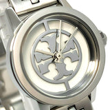 Buy Shop Tory Burch Reva Silver Dial Silver Steel Strap Watch for Women - TBW4044 USA Online