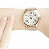 Buy Shop Fossil Cecile White Dial Beige Leather Strap Watch for Women - AM4532 USA Online