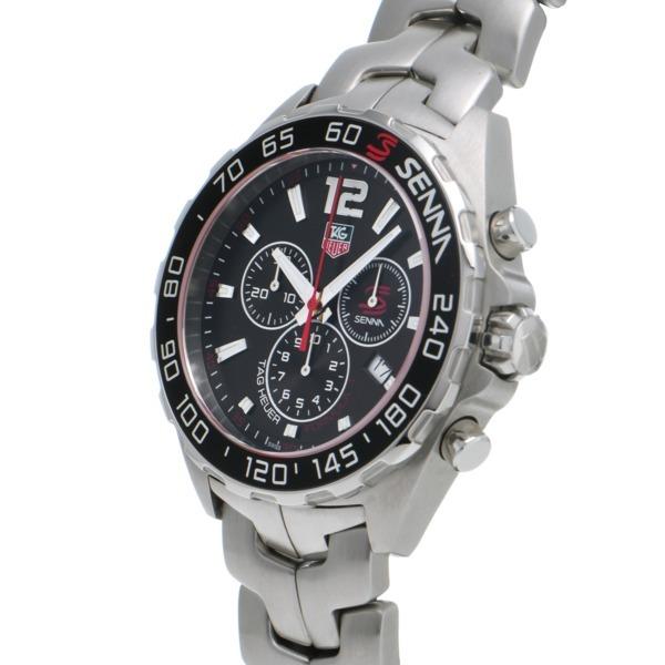 Buy Shop Tag Heuer Senna Chronograph Special Edition Black Dial Silver Steel Strap Watch for Men - CAZ1015.BA0883 USA Online