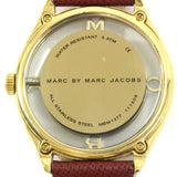 Marc Jacobs Tether Red Transparent Red Leather Strap Watch for Women - MBM1377