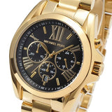 Buy Shop Michael Kors Bradshaw Black Dial Gold Steel Strap Watch for Women - MK5739 USA Online