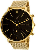 Buy Shop Michael Kors Jaryn Black Dial Gold Steel Strap Watch for Men - MK8503 USA Online