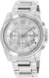 Buy Shop Michael Kors Brecken Chronograph Silver Dial Silver Steel Strap Watch For Women - MK8562 USA Online