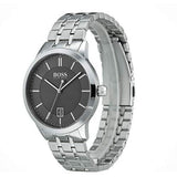 Buy Shop Hugo Boss Officer Black Dial Silver Steel Strap Watch for Men - 1513614 USA Online