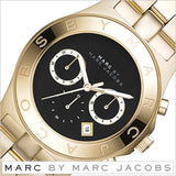 Buy Shop Marc Jacobs Blade Chronograph Black Dial Gold Steel Strap Watch for Women - MBM3309 USA Online