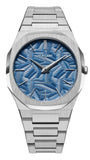 Buy Shop D1 Milano Ultra Thin Olympic Blue Dial Silver Steel Strap Watch for Men - D1-UTBJ35 USA Online