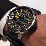 Buy Shop IWC Aquatimer Automatic 2000 Black Dial Black Rubber Strap Watch for Men - IW358001 USA Online