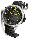 Buy Shop IWC Aquatimer Automatic 2000 Black Dial Black Rubber Strap Watch for Men - IW358001 USA Online