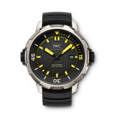 Buy Shop IWC Aquatimer Automatic 2000 Black Dial Black Rubber Strap Watch for Men - IW358001 USA Online