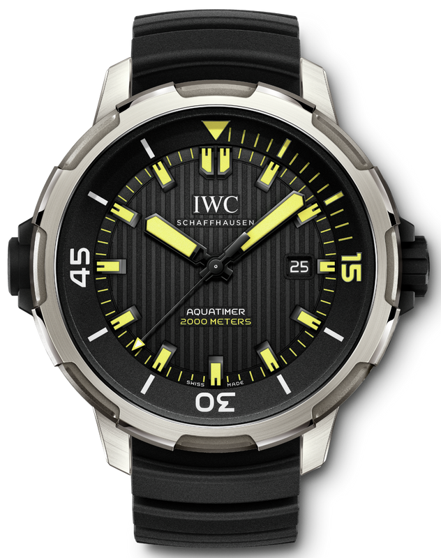 Buy Shop IWC Aquatimer Automatic 2000 Black Dial Black Rubber Strap Watch for Men - IW358001 USA Online