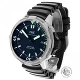 Buy Shop IWC Aquatimer Automatic 2000 Black Dial Black Rubber Strap Watch for Men - IW358002 USA Online