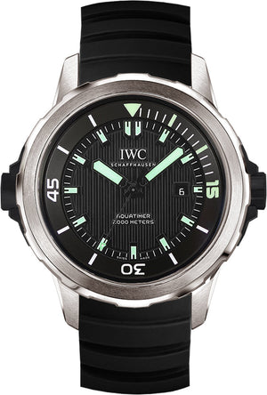 Buy Shop IWC Aquatimer Automatic 2000 Black Dial Black Rubber Strap Watch for Men - IW358002 USA Online