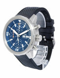 Buy Shop IWC Aquatimer Automatic Chronograph 44mm Blue Dial Black Rubber Strap Watch for Men - IW376805 USA Online