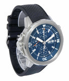 Buy Shop IWC Aquatimer Automatic Chronograph 44mm Blue Dial Black Rubber Strap Watch for Men - IW376805 USA Online