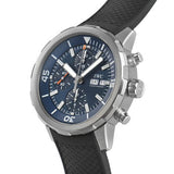 Buy Shop IWC Aquatimer Automatic Chronograph 44mm Blue Dial Black Rubber Strap Watch for Men - IW376805 USA Online