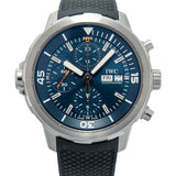 Buy Shop IWC Aquatimer Automatic Chronograph 44mm Blue Dial Black Rubber Strap Watch for Men - IW376805 USA Online
